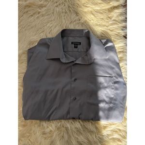 Mens Dress Shirt Light Gray